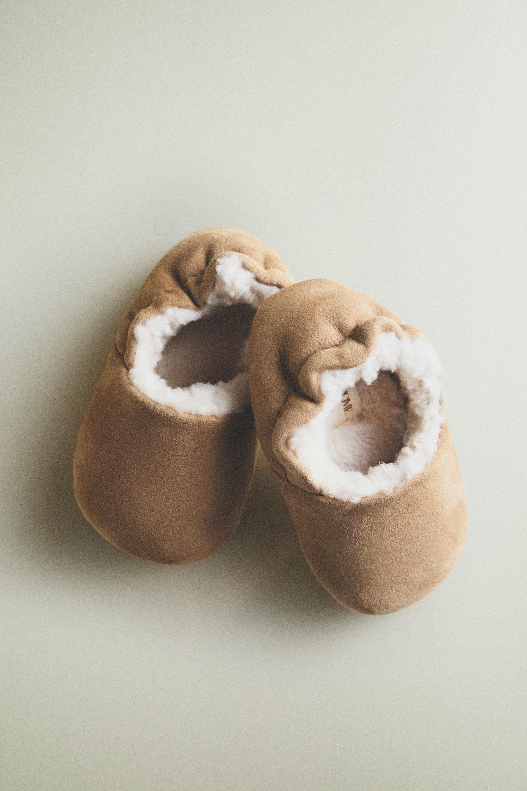 WARM LEATHER BALLERINA BOOTIES